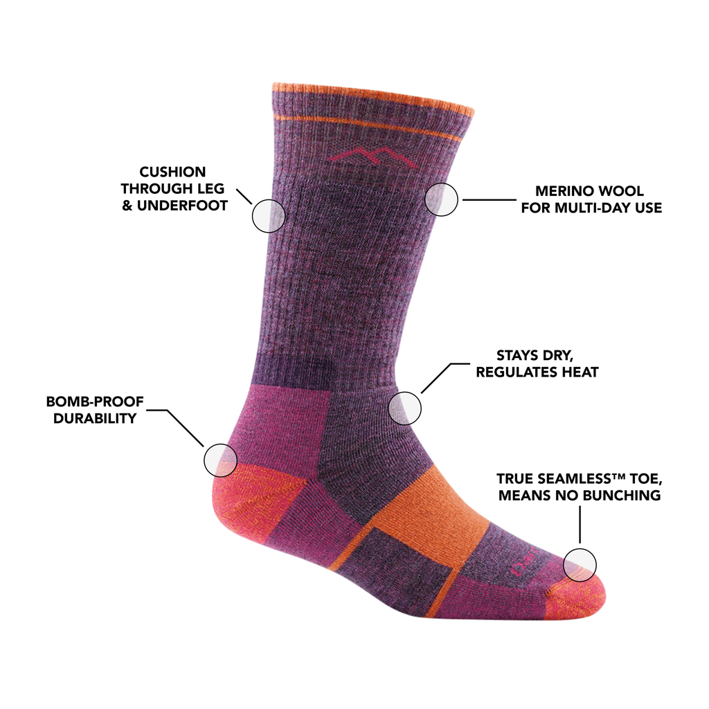 Hiker Boot Full Cushion Midweight Hiking Socks Wms
