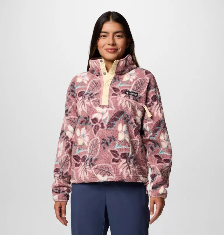 Women's Helvetia™ II Cropped Sherpa Half Snap Printed Fleece