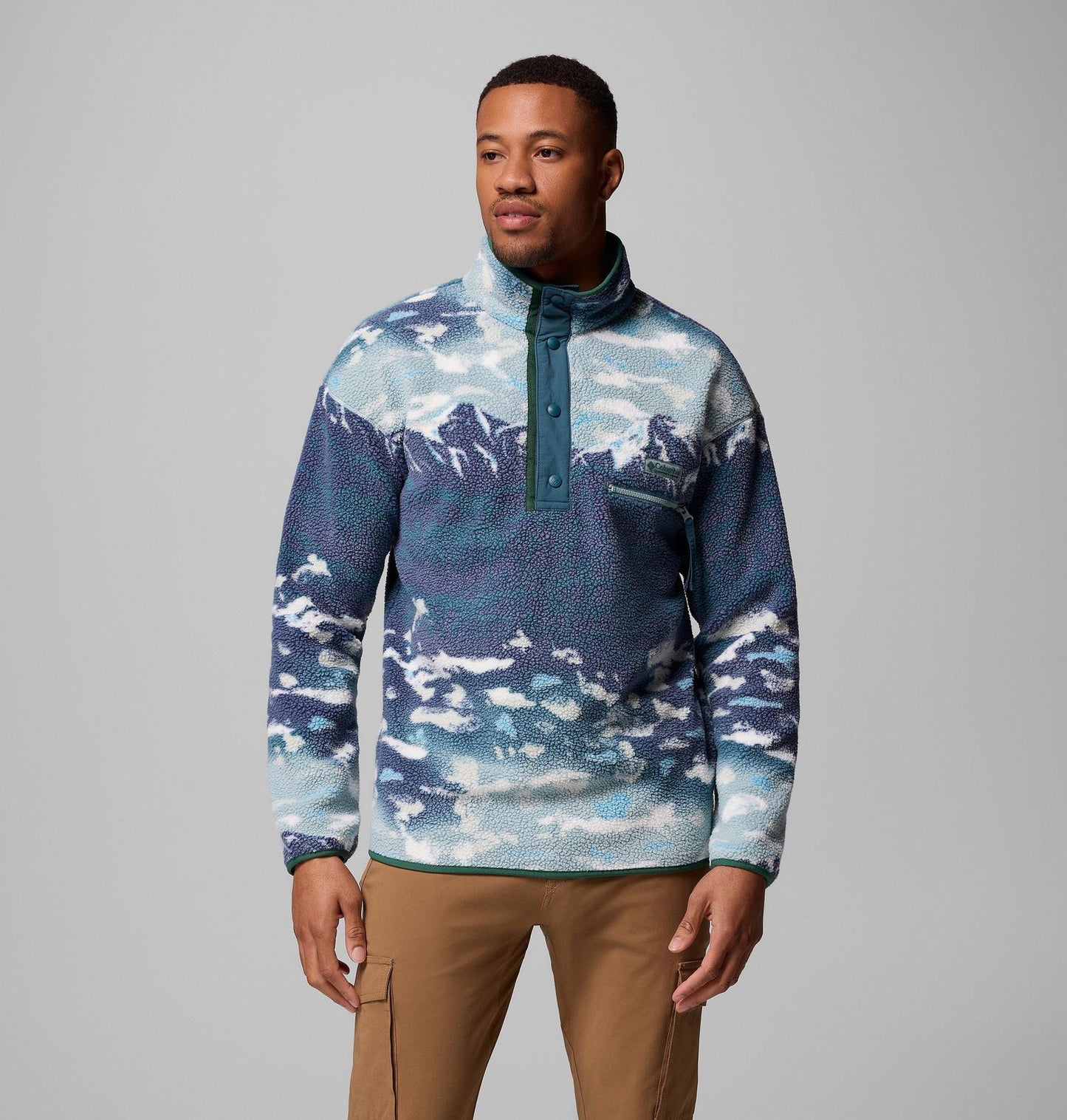 Men's Helvetia™ II Sherpa Half Snap Printed Fleece