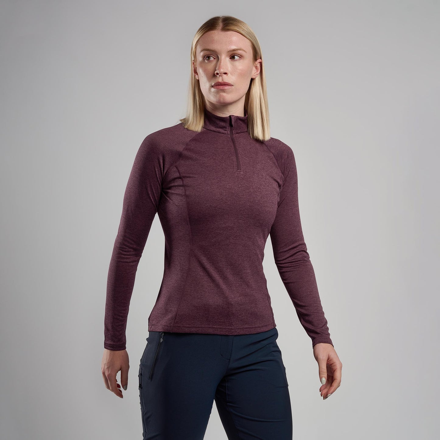 Women's Dart Zip Neck T-Shirt