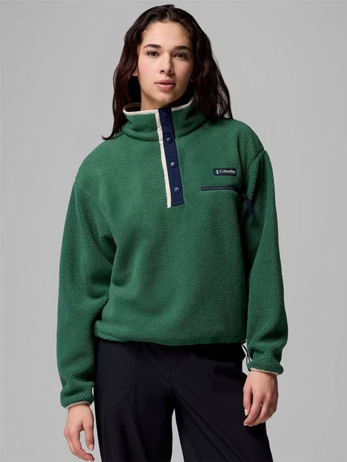 Women's Helvetia™ II Cropped Sherpa Half Snap Fleece
