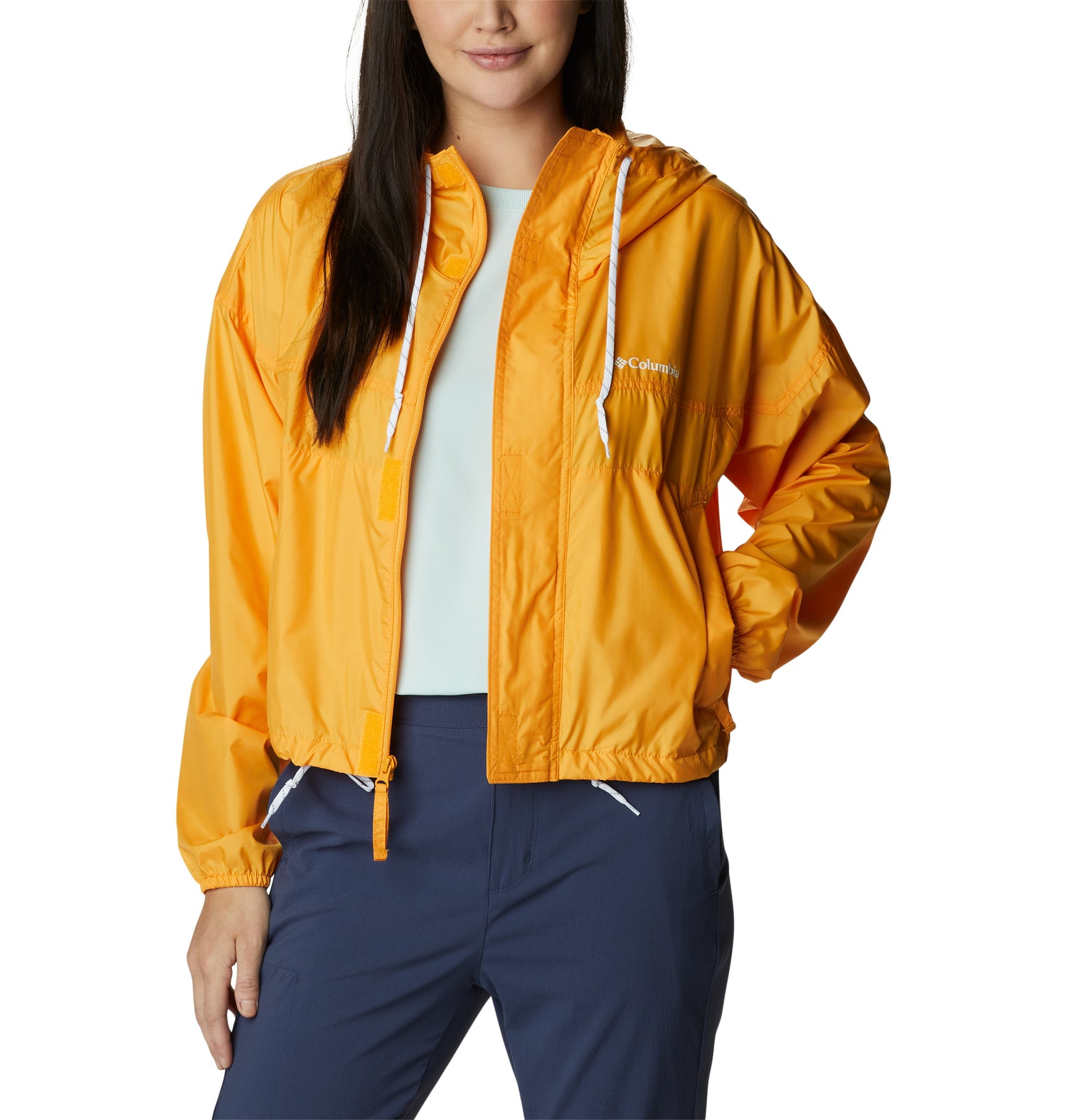 Orange cropped windbreaker online